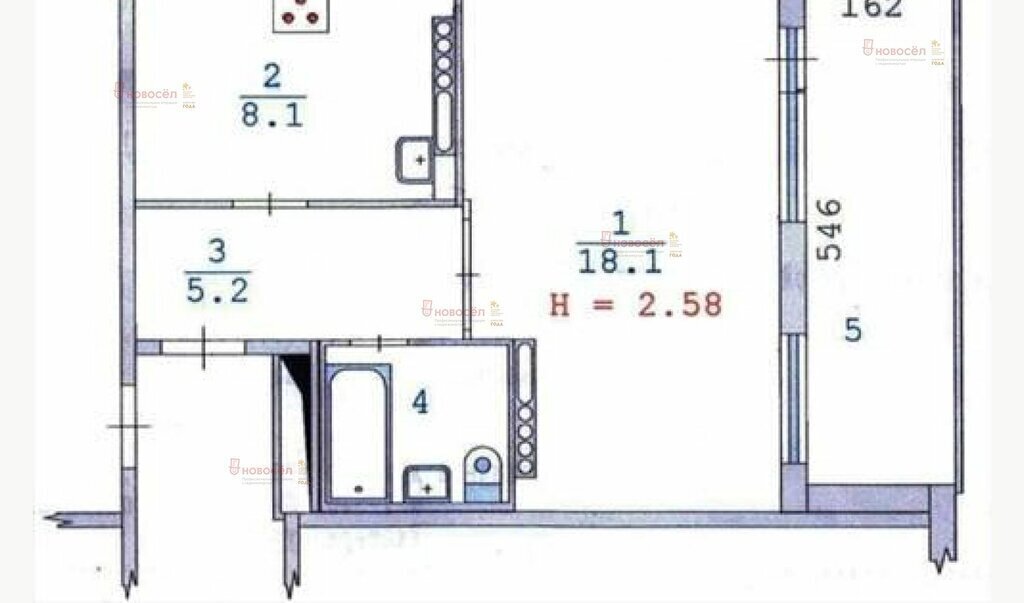 квартира г Екатеринбург Геологическая ул 8 Марта 61 фото 1