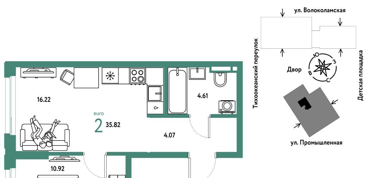 квартира г Тюмень р-н Центральный ул Мельникайте 42к/1 фото 1
