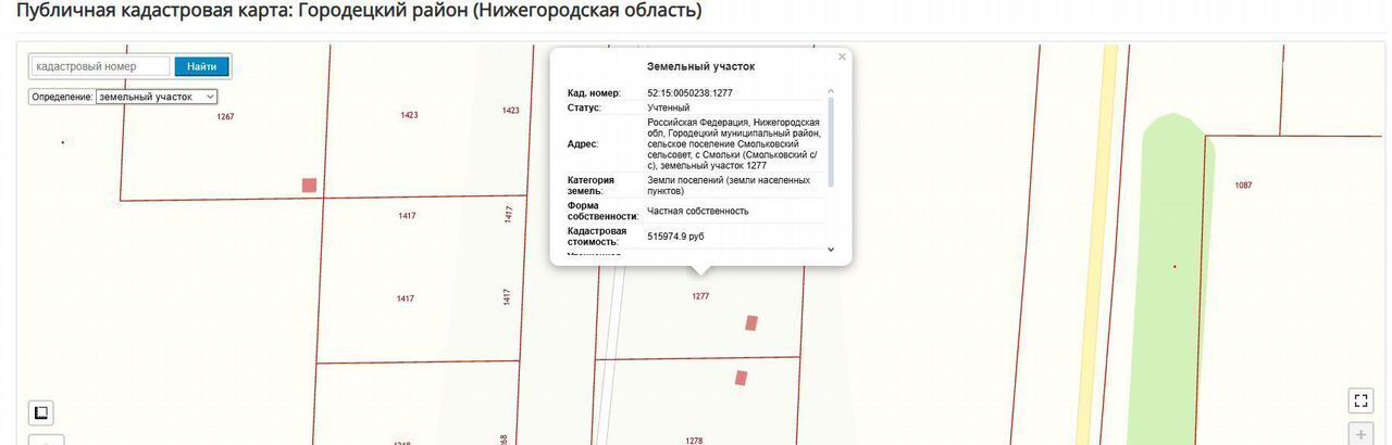 земля р-н Городецкий г Городец с. Смольки фото 3