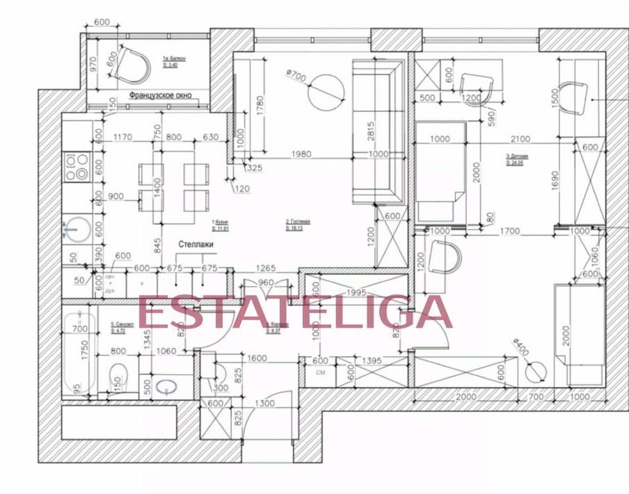 квартира г Москва метро Деловой центр ул Мантулинская 9к/6 фото 23