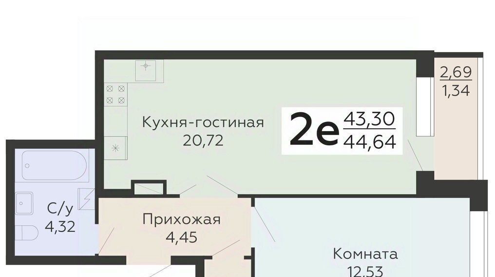 квартира г Воронеж р-н Коминтерновский ЖК «Никитинские сады» фото 1