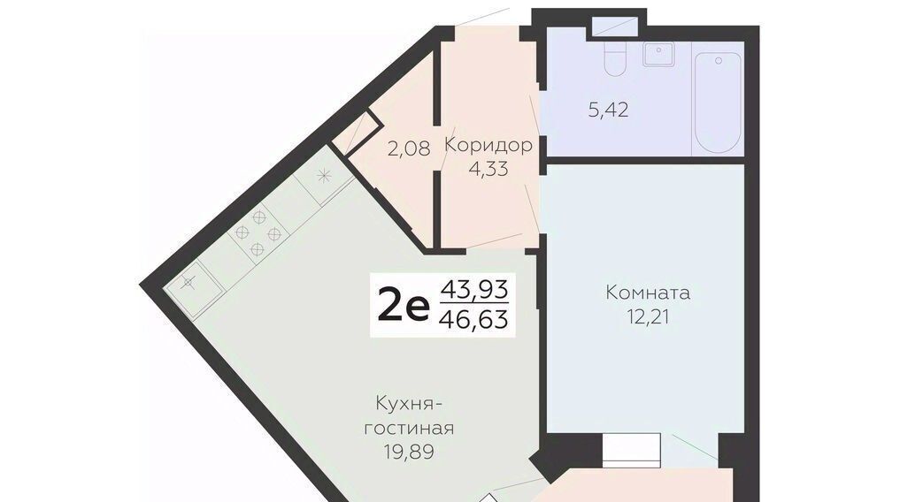 квартира г Воронеж р-н Коминтерновский ул Электросигнальная 9ак/2 фото 1