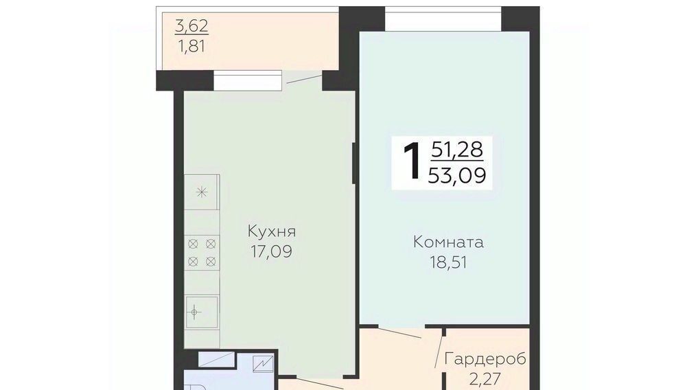 квартира г Воронеж р-н Коминтерновский ул Электросигнальная 9ак/1 фото 1