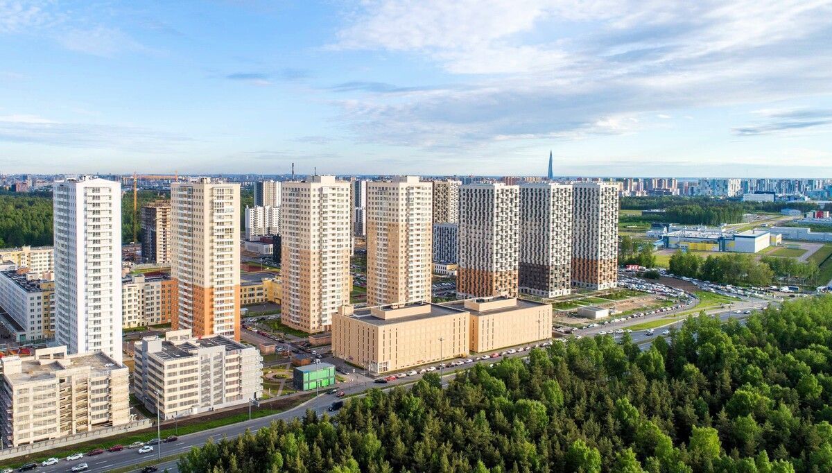 квартира г Санкт-Петербург метро Проспект Просвещения ш Суздальское 1 корп. 1, д. 22 фото 4