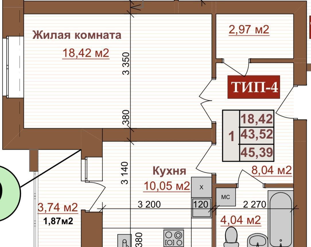 квартира г Калуга р-н Ленинский ул Заречная 113 фото 2