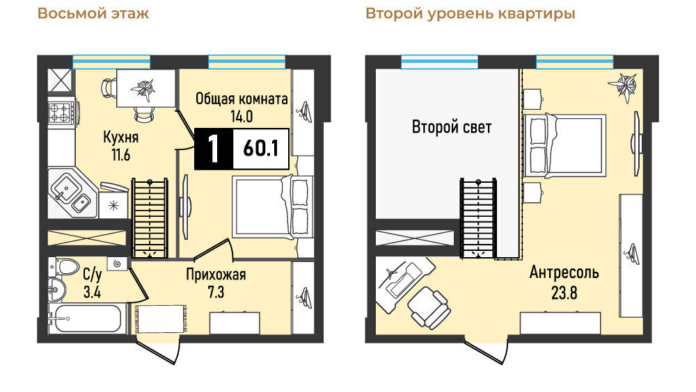 квартира г Железноводск п Иноземцево улица Рядового Панченко, 28с 2 фото 1