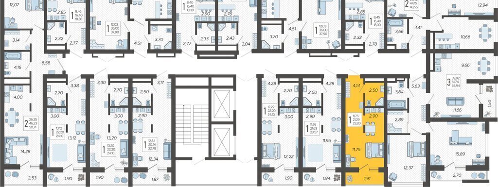 квартира г Сочи микрорайон Бытха Ясногорская улица, 16/2к 3 фото 2