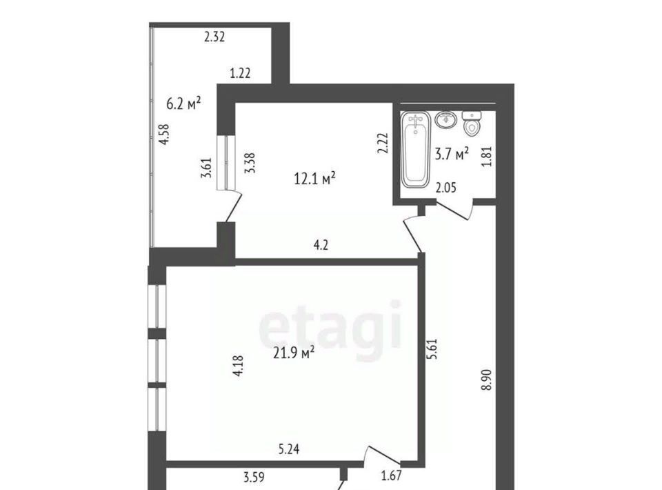 квартира г Калининград р-н Московский ул Тихорецкая 16а фото 2
