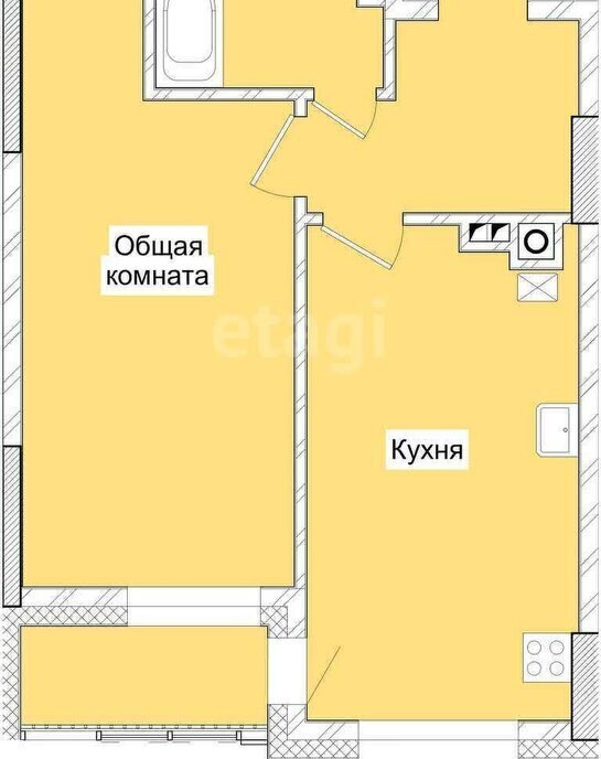 квартира г Якутск ул Три сосны 1 фото 7