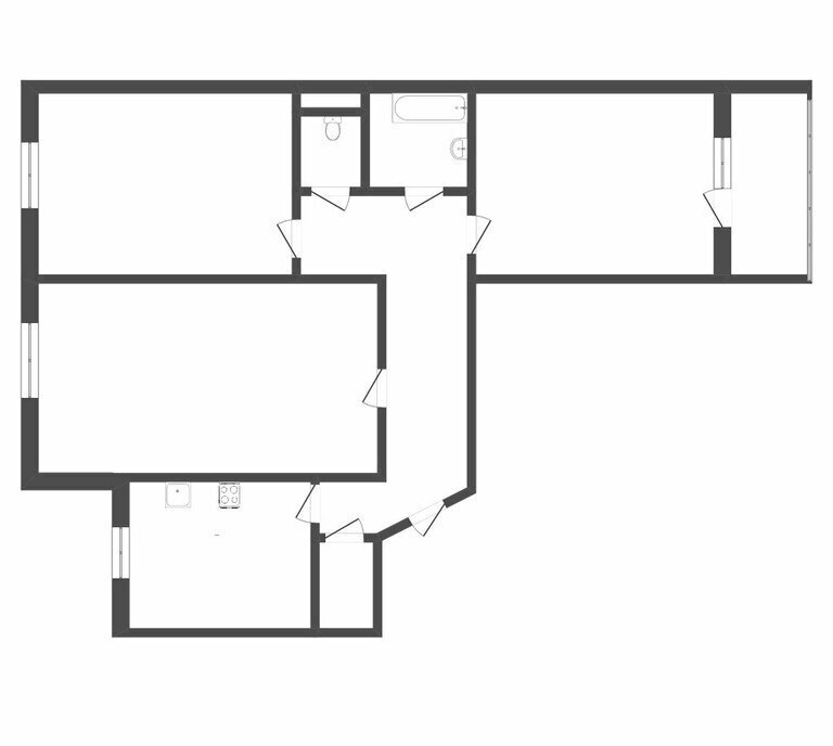 квартира г Тюмень ул Домостроителей 14 фото 1