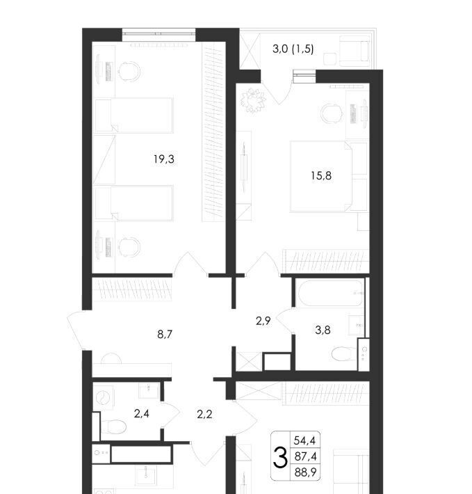 квартира г Воронеж р-н Центральный ул Загоровского 5/4 фото 1