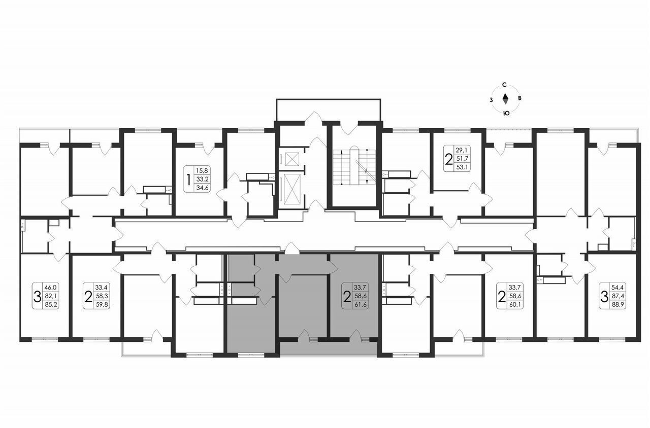 квартира г Воронеж р-н Центральный ул Шишкова 19 д. 140Б фото 16