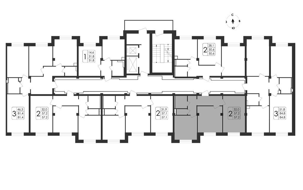 квартира г Воронеж ул Шишкова 140б/23 фото 15