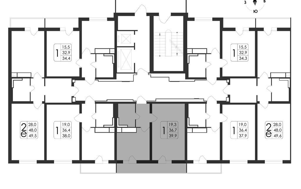 квартира г Воронеж ул Шишкова 140б/23 фото 15