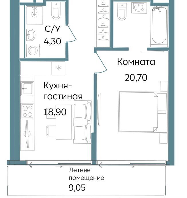 квартира г Саки курортный кластер Темпо фото 1