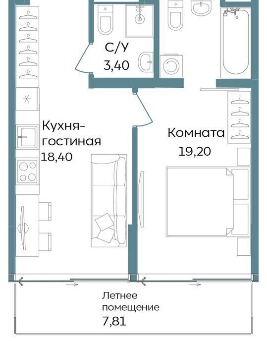 квартира г Саки курортный кластер Темпо фото 1