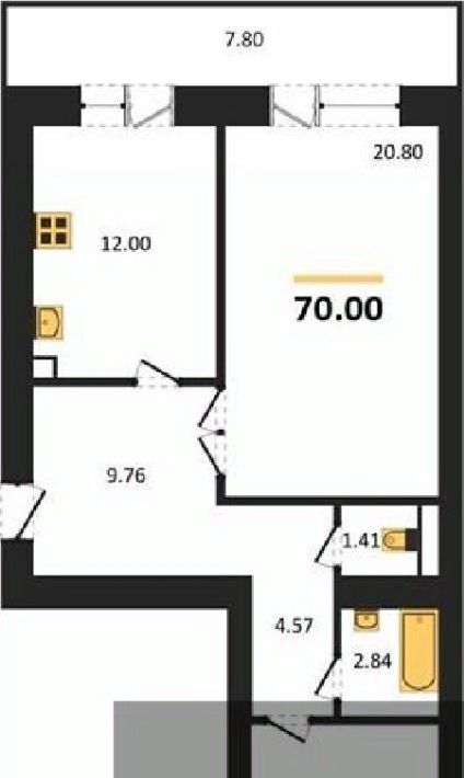квартира г Воронеж р-н Коминтерновский пер Здоровья 90г/1к 2 фото 1