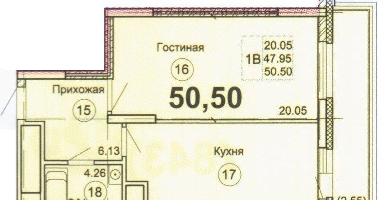 квартира г Казань Суконная слобода ул Вишневского 61а Республика Татарстан Татарстан фото 8