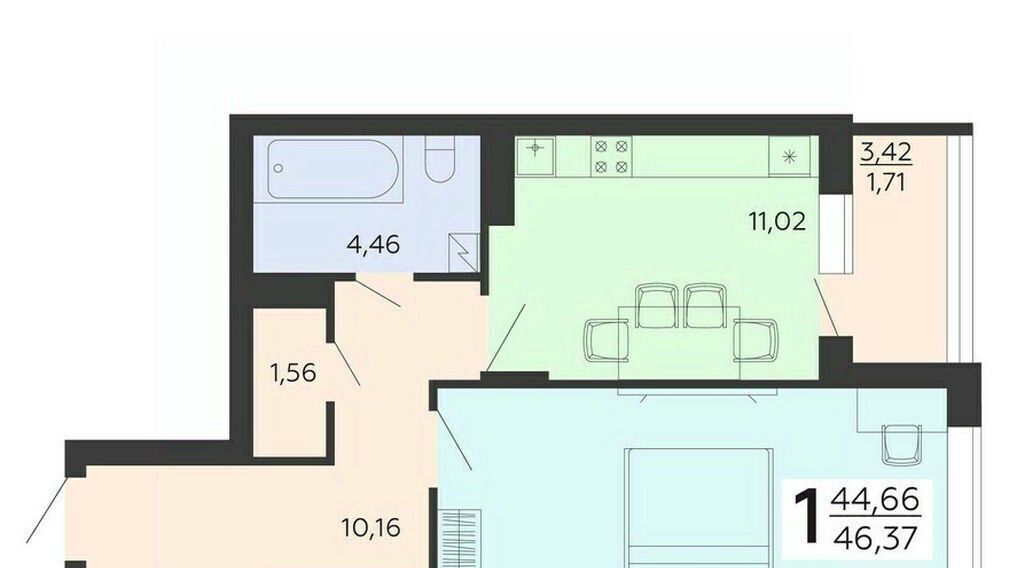 квартира г Воронеж р-н Коминтерновский ул Независимости 78бк/2 фото 1