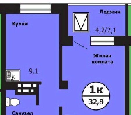 квартира г Красноярск р-н Свердловский ул Лесников 51б фото 1