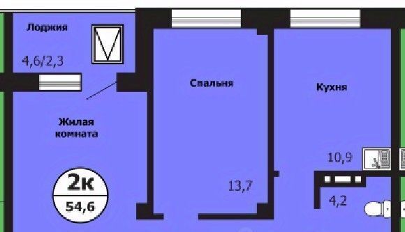 квартира г Красноярск р-н Свердловский ул Лесников 51б фото 1
