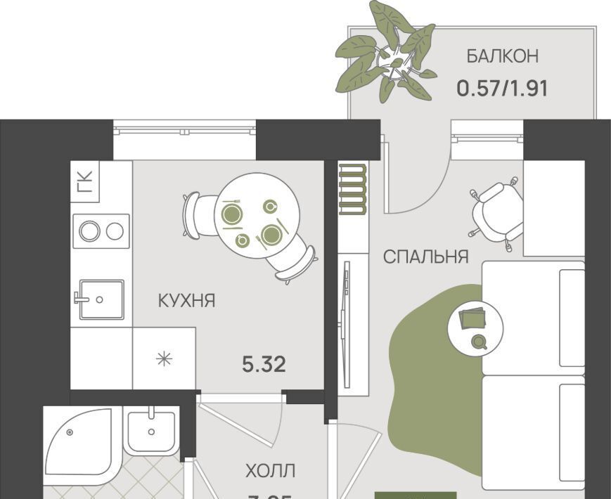 квартира р-н Гурьевский г Гурьевск фото 1