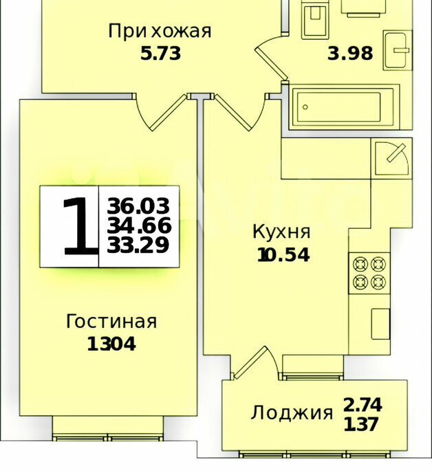 квартира г Калининград ул Минусинская 6 фото 4
