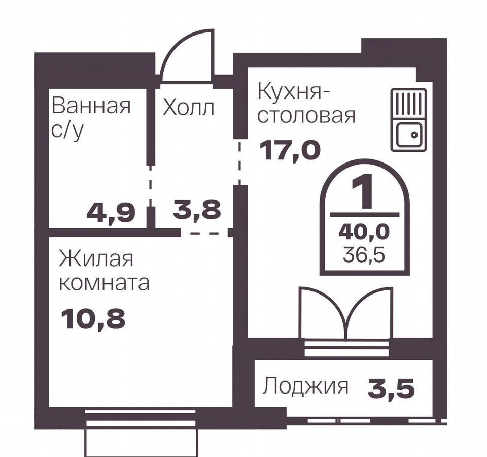 квартира г Челябинск р-н Тракторозаводский пр-кт Ленина 1/2 фото 1