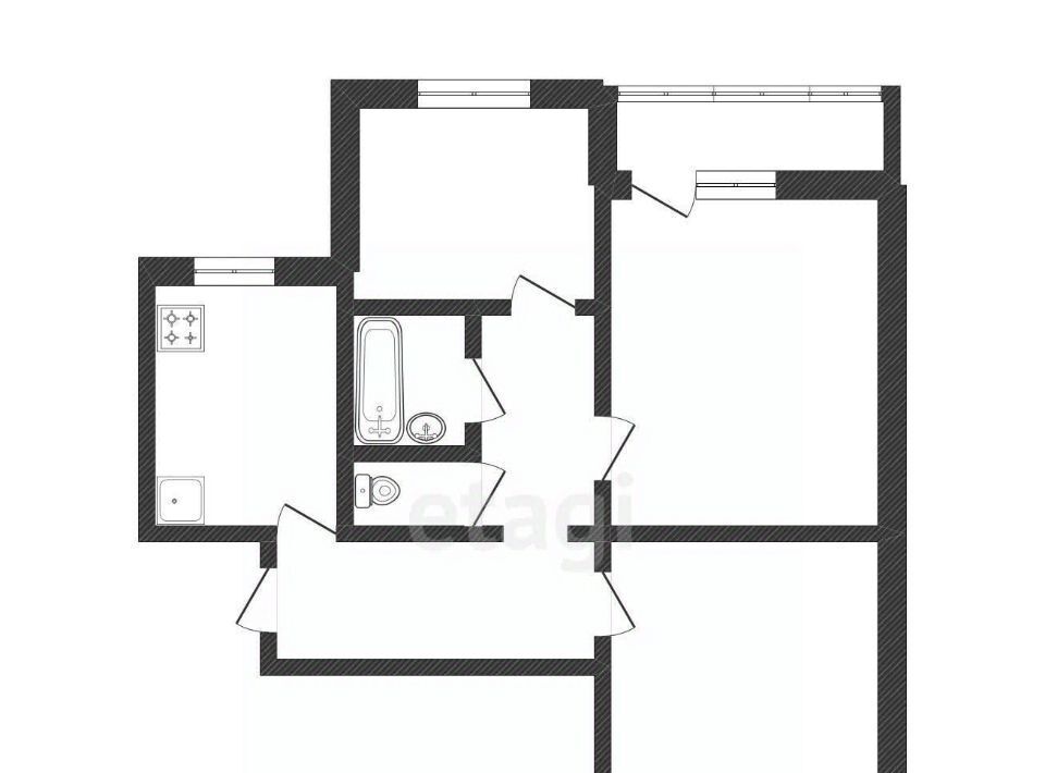 квартира г Белгород Западный ул Шаландина 17 фото 2