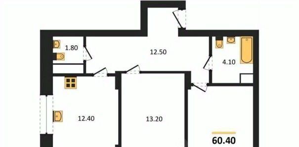 квартира г Воронеж р-н Железнодорожный б-р Содружества 1 фото 1