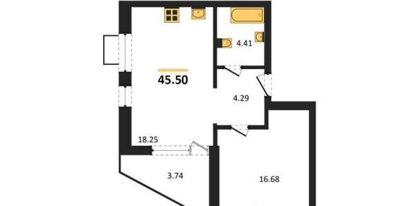 квартира г Воронеж р-н Железнодорожный наб Чуева 7 фото 1