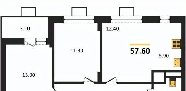квартира г Воронеж р-н Железнодорожный ул Остужева 52/5 фото 1