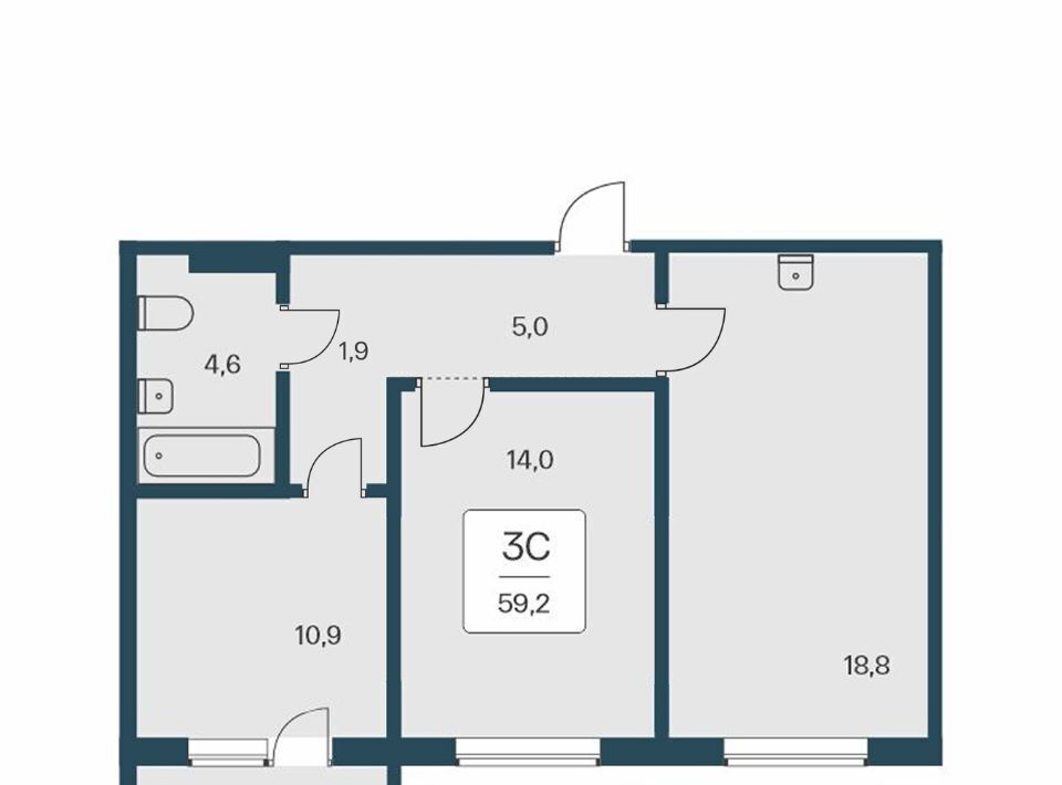 квартира г Новосибирск Заельцовская ул Кедровая 80/3 фото 1