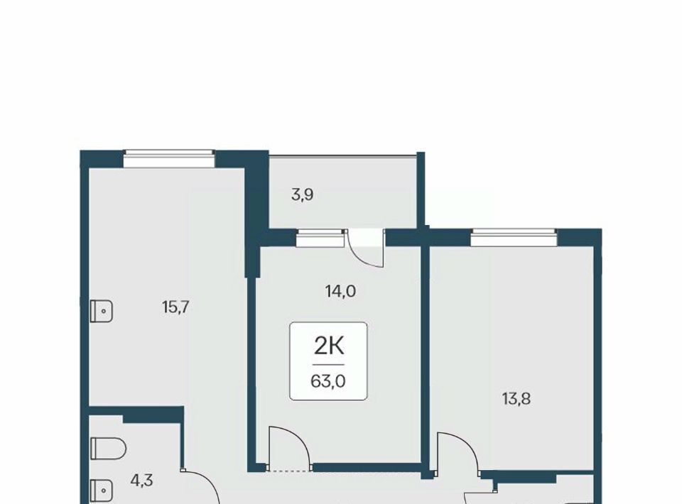квартира г Новосибирск Заельцовская ул Кедровая 80/3 фото 1