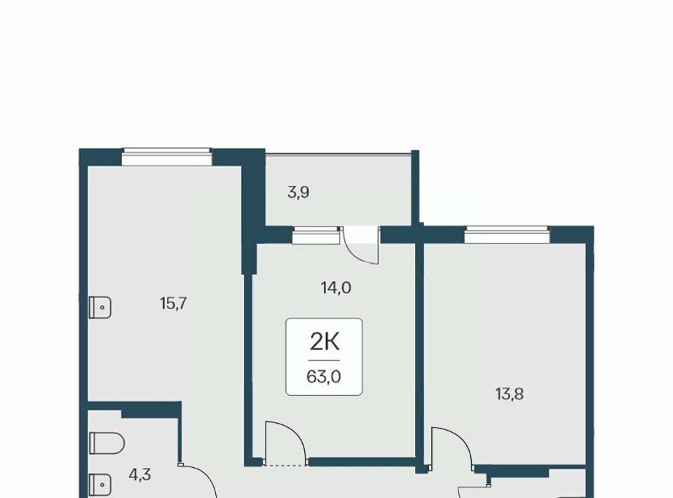 квартира г Новосибирск Заельцовская ул Кедровая 80/3 фото 1