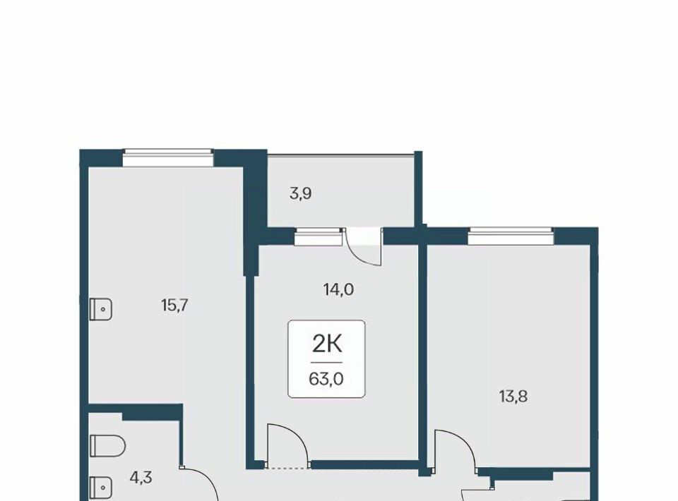 квартира г Новосибирск Заельцовская ул Кедровая 80/3 фото 1