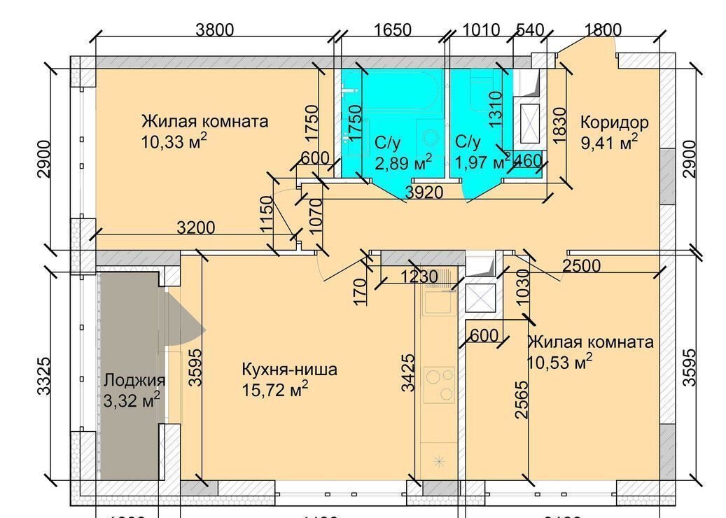квартира г Кемерово р-н Заводский 15-й микрорайон д. 10 фото 3