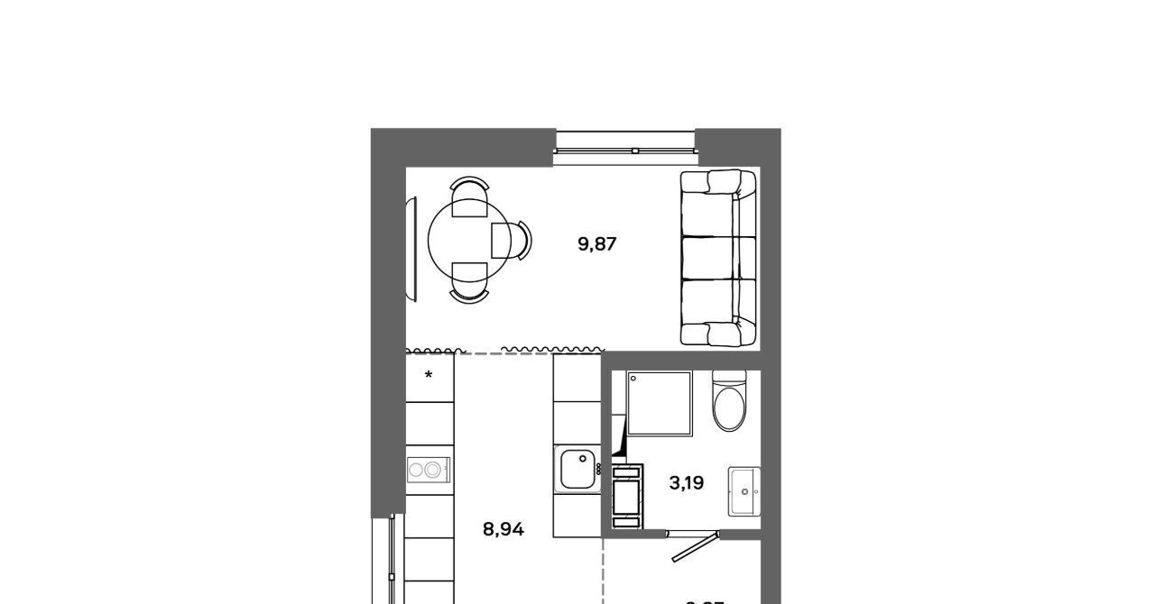 квартира г Сургут 30А, 30А мкр фото 1