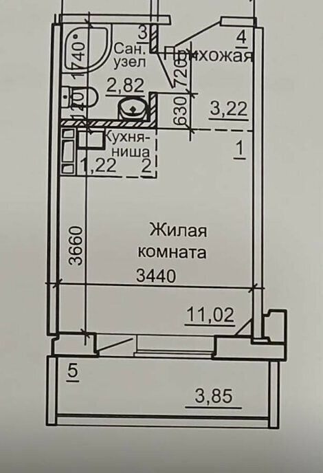 квартира г Новосибирск Студенческая ул Спортивная 29 фото 16