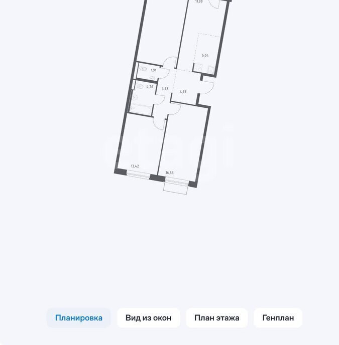 квартира г Москва п Марушкинское д Большое Свинорье ТиНАО Внуково ЖК Квартал Западный Санино, к 6 фото 1