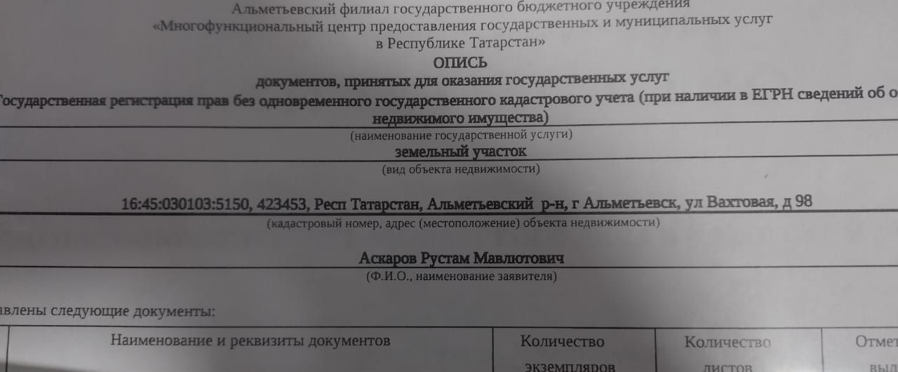 земля р-н Альметьевский г Альметьевск ул Вахтовая 98 Республика Татарстан Татарстан, муниципальное образование Альметьевск фото 5