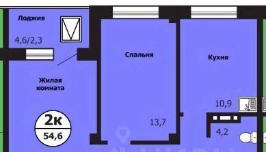 квартира г Красноярск р-н Свердловский ул Лесников 51б фото 1