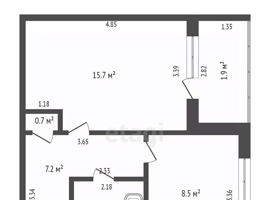 квартира г Чита п Текстильщиков р-н Черновский мкр 3-й 3 фото 2