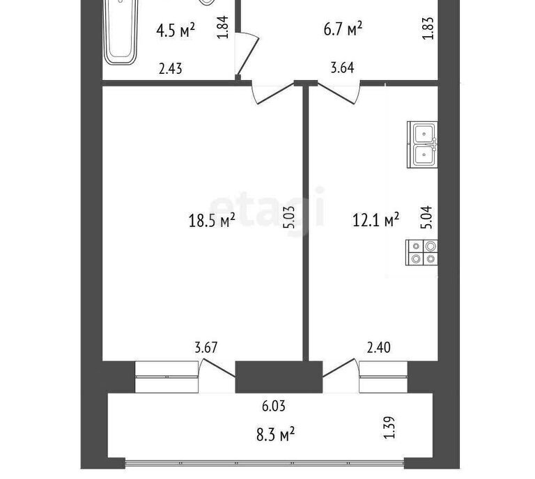 квартира г Самара Московская ул Агибалова 48 фото 1