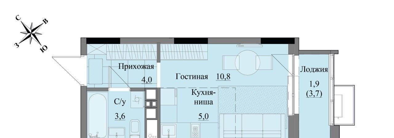 квартира г Ижевск р-н Индустриальный ЖК «Краски леса» фото 1