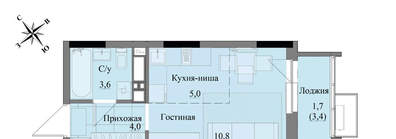 квартира г Ижевск р-н Индустриальный ЖК «Краски леса» фото 1