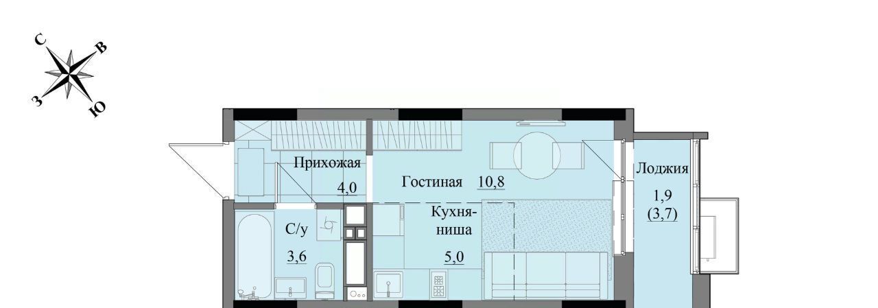 квартира г Ижевск р-н Индустриальный ЖК «Краски леса» фото 1