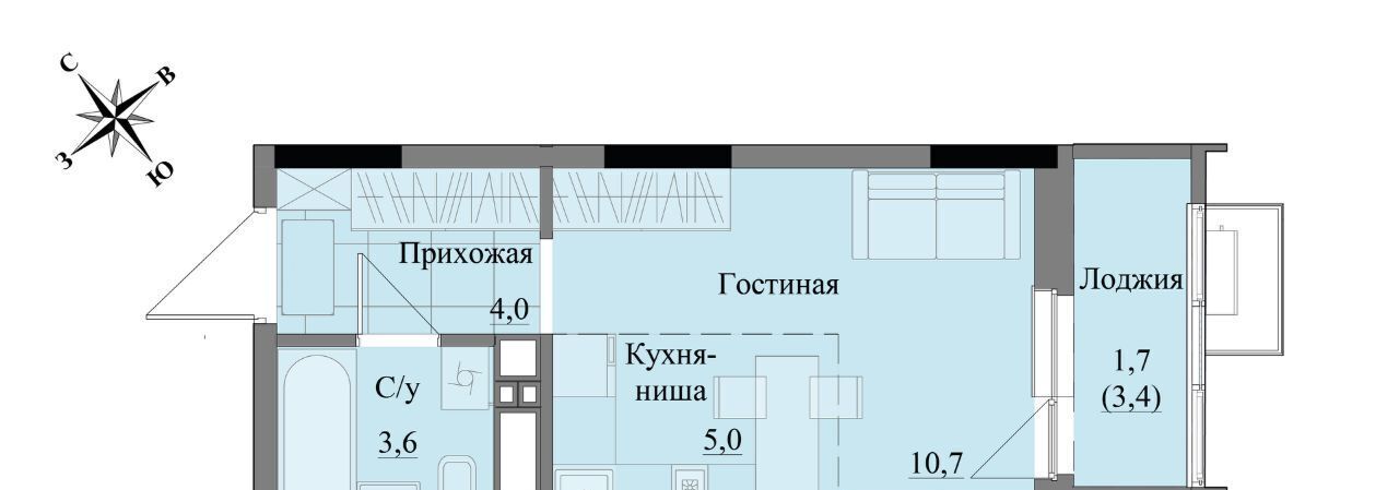 квартира г Ижевск р-н Индустриальный ЖК «Краски леса» фото 1
