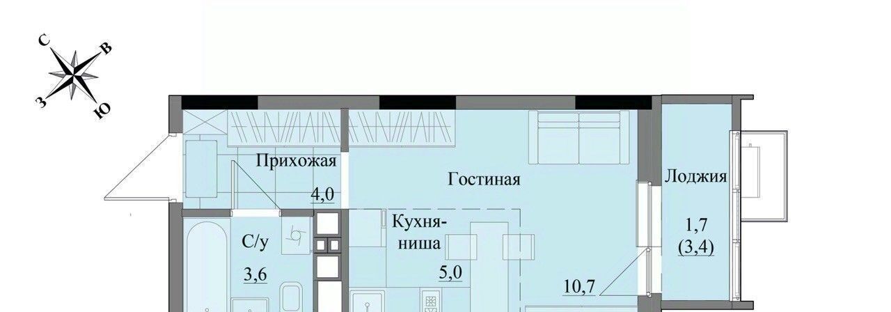 квартира г Ижевск р-н Индустриальный ЖК «Краски леса» фото 1