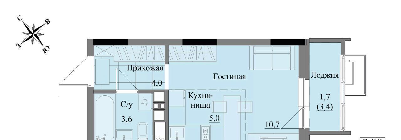 квартира г Ижевск р-н Индустриальный ЖК «Краски леса» фото 1